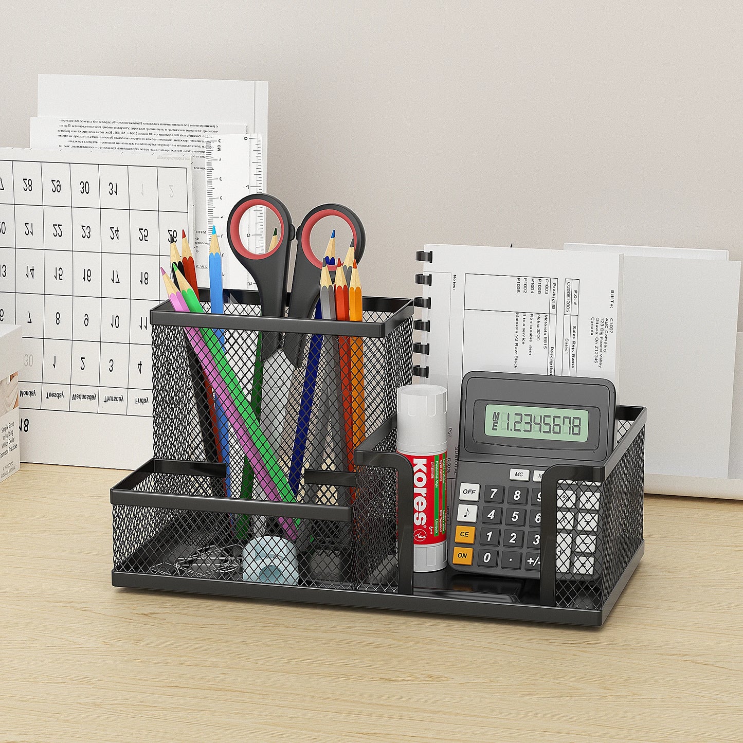 Mesh Desk Organizer - Keep Your Workspace Clean & Clutter-Free