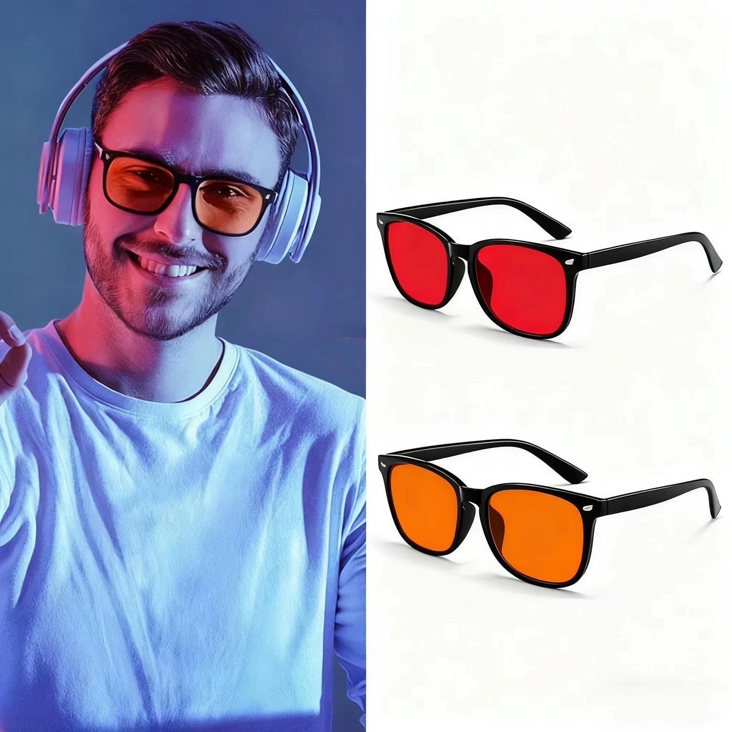 Blue Light Blocking Glasses - Eye Protection for Screen Time
