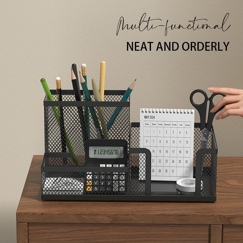 Mesh Desk Organizer - Keep Your Workspace Clean & Clutter-Free