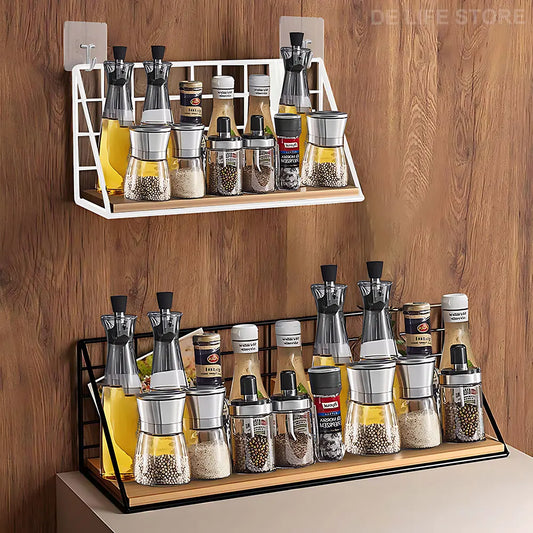 Wall - Mounted Spice Rack - Kitchen Storage & Organizer