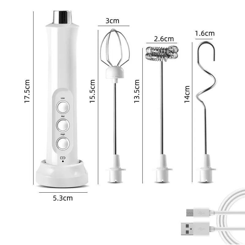 Electric Milk Frother - Cafe Quality Foam at Home